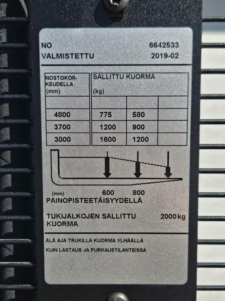 Toyota SPE 160 L Käyden ajettavat pinoamistrukit