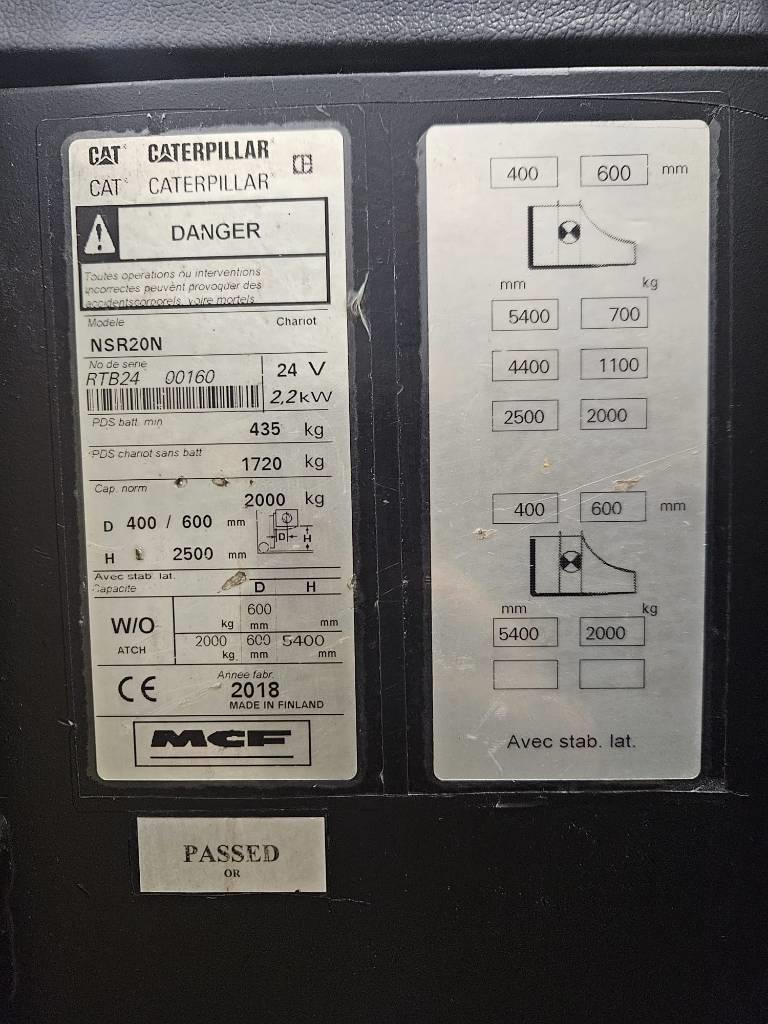 CAT NSR20N Ajettavat pinoamisvaunut